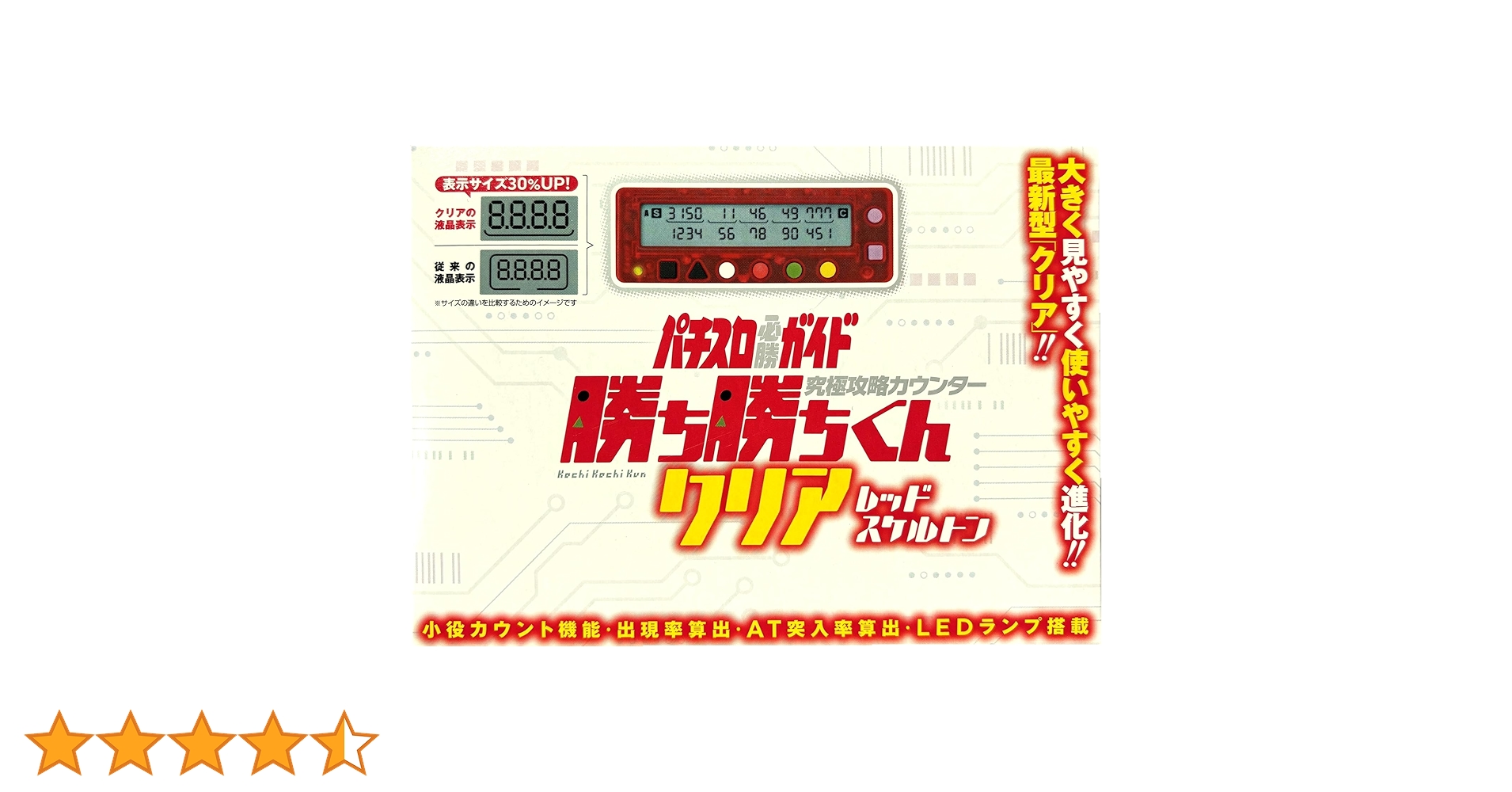 未開封　新品同様品　エヴァンゲリオン 小役カウンター　かちかち君　カンタくん Amazon | 勝ち勝ちくん クリア レッドスケルトン 小役カウンター